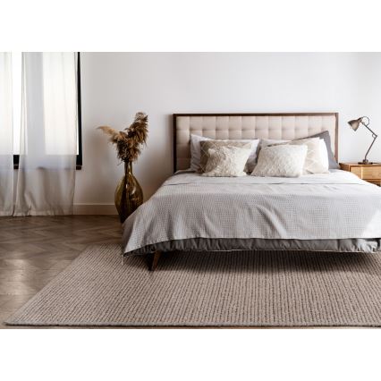 Prirodni tepih FIR WOOL 70x140 cm, 2600 g/m2, bež