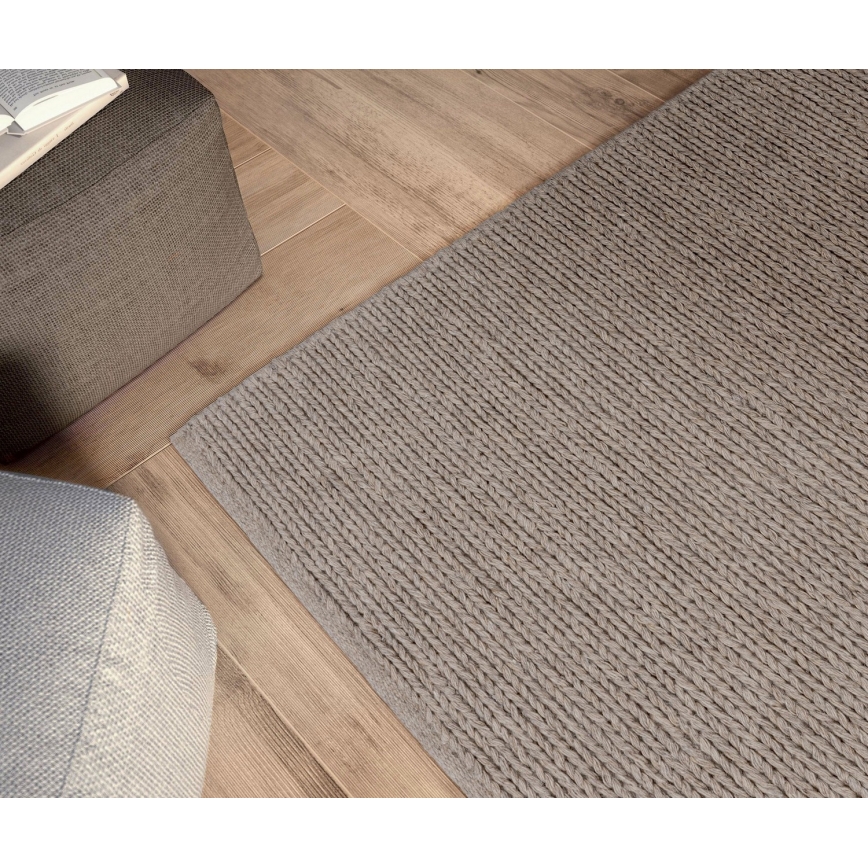 Prirodni tepih FIR WOOL 70x140 cm, 2600 g/m2, bež