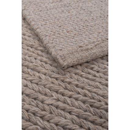 Prirodni tepih FIR WOOL 70x140 cm, 2600 g/m2, bež