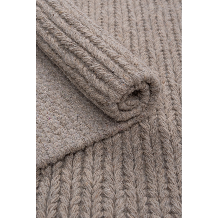 Prirodni tepih FIR WOOL 70x140 cm, 2600 g/m2, bež