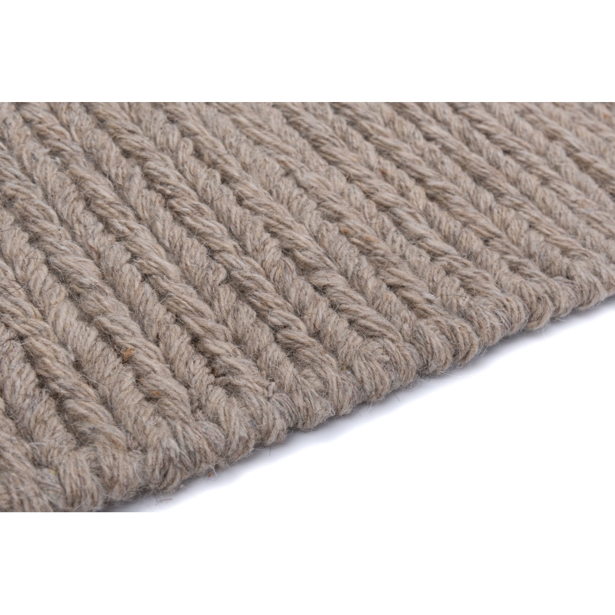 Prirodni tepih FIR WOOL 70x140 cm, 2600 g/m2, bež