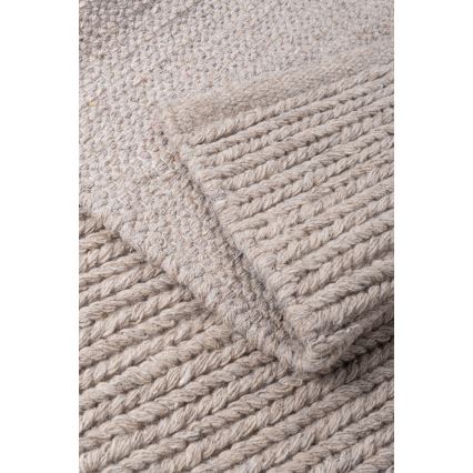 Prirodni tepih FIR WOOL 70x140 cm, 2600 g/m2, bež
