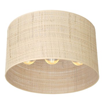 Prislonjen luster RATTAN 3xE27/60W/230V ratan