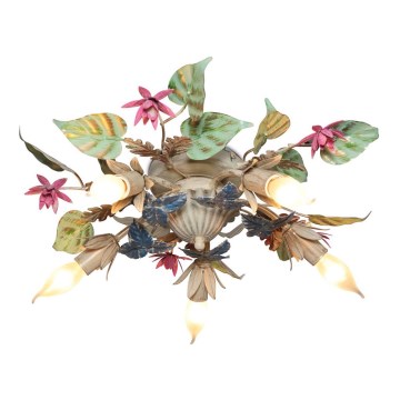 Prislonjen plafonski luster ROMA 5xE14/60W/230V