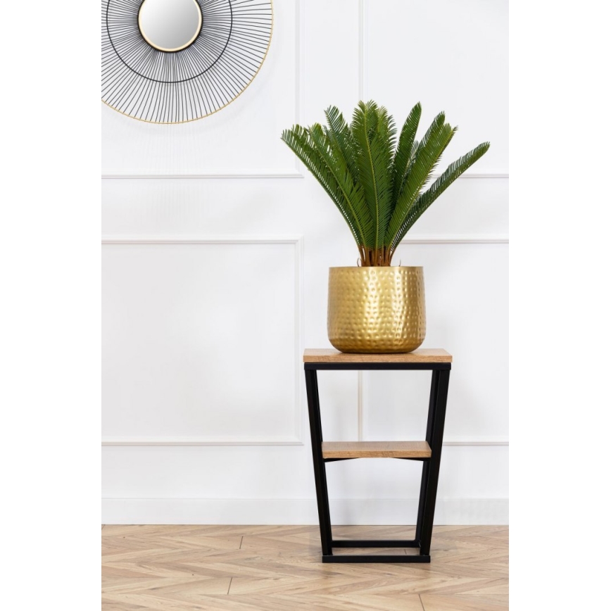 Pristavni stočić EXPAND 57x40 cm crna/smeđa