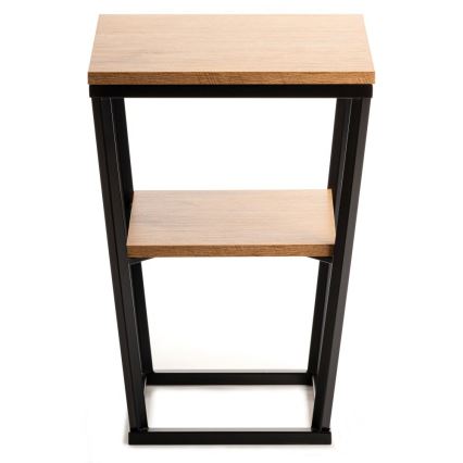 Pristavni stočić EXPAND 57x40 cm crna/smeđa