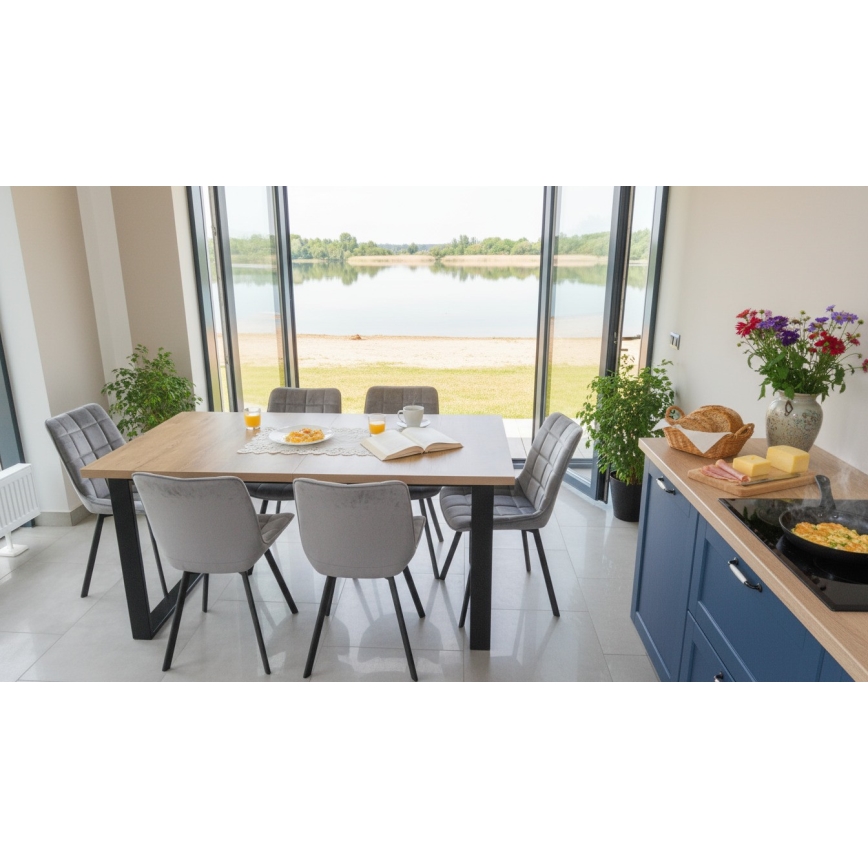 Produživi trpezarijski sto COLIN hrast