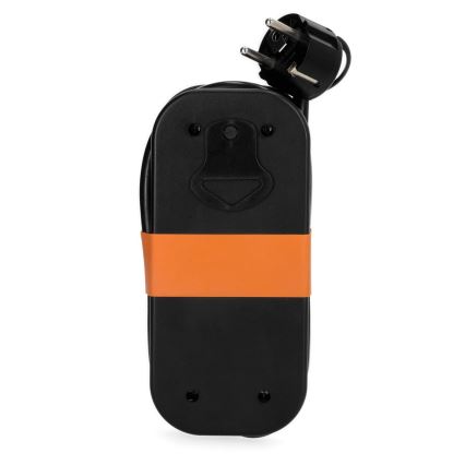 Produžni kabl 2 utičnice + 2x USB, 1,4 m, crni