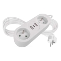 Produžni kabl 2 utičnice + 2x USB-A + USB-C 1,4 m