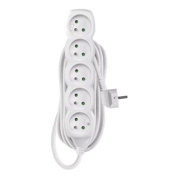 Produžni kabl 5Z 10m beli