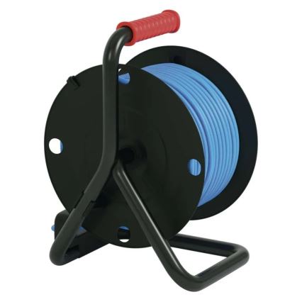 Produžni kabl na bubnju, 25 m, 4 utičnice, silikonski, IP44