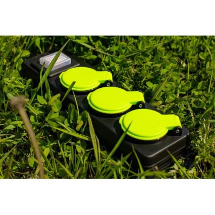 Produžni kabl sa prekidačem, 3 utičnice, 10 m, IP44