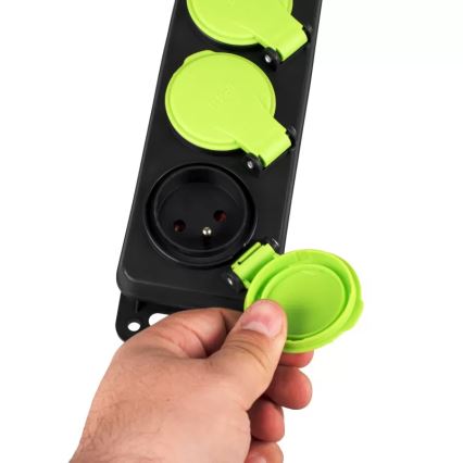 Produžni kabl sa prekidačem, 3 utičnice, 10 m, IP44