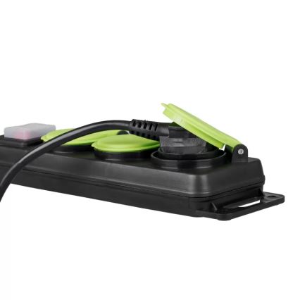 Produžni kabl sa prekidačem, 3 utičnice, 10 m, IP44