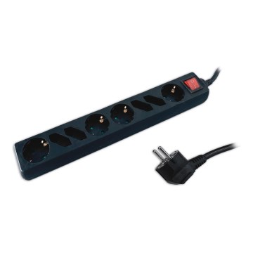 Produžni kabl sa prekidačem SCHUKO, 8 utičnica, 1,5 m