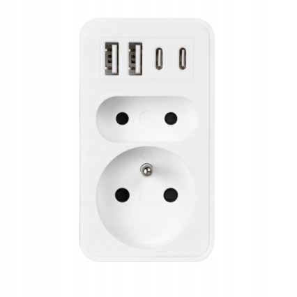 Produžni razvodnik 2x utičnica + 2x USB-C + 2x USB-A