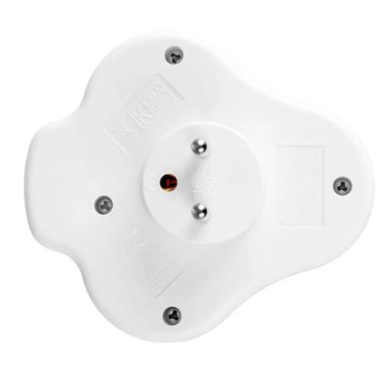 Produžni razvodnik sa prekidačem, 2 utičnice + USB-C + USB-A