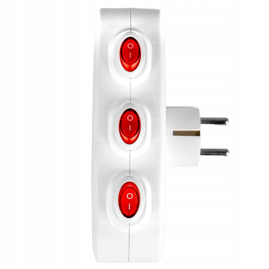 Produžni razvodnik sa prekidačima, 3 utičnice