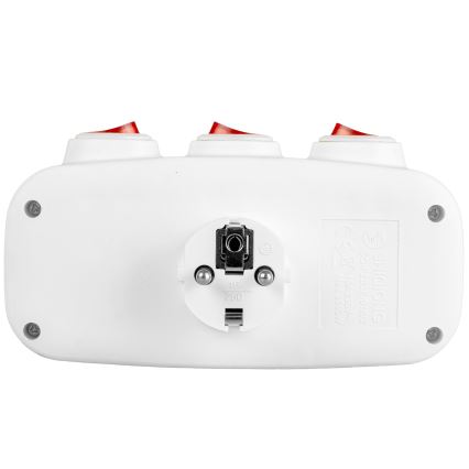 Produžni razvodnik sa prekidačima, 3 utičnice