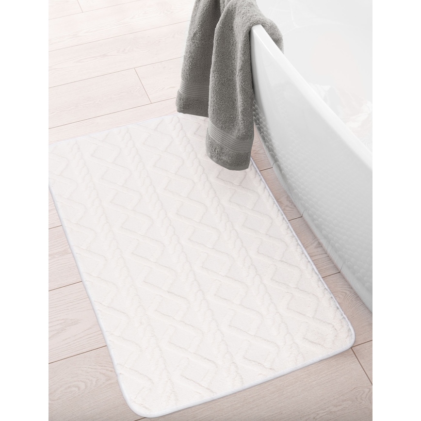 Prostirka za kupatilo NEW STYLE 3D 60x90 cm krem boje