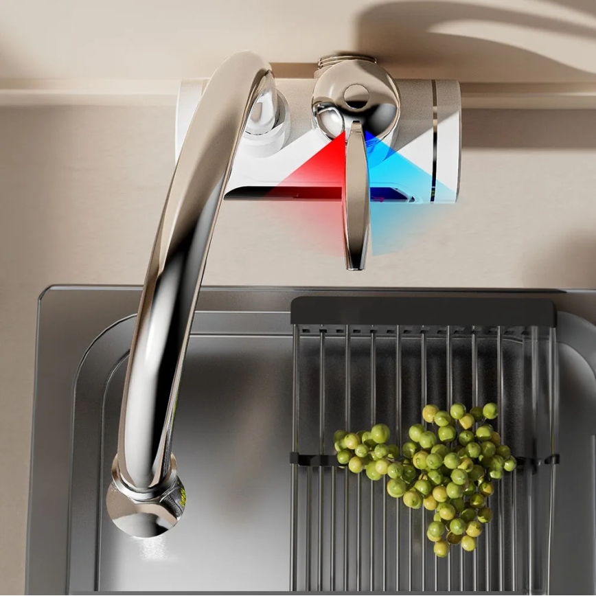 Protočni grejač vode sa LED displejem 3000W/230V IPX4, bela