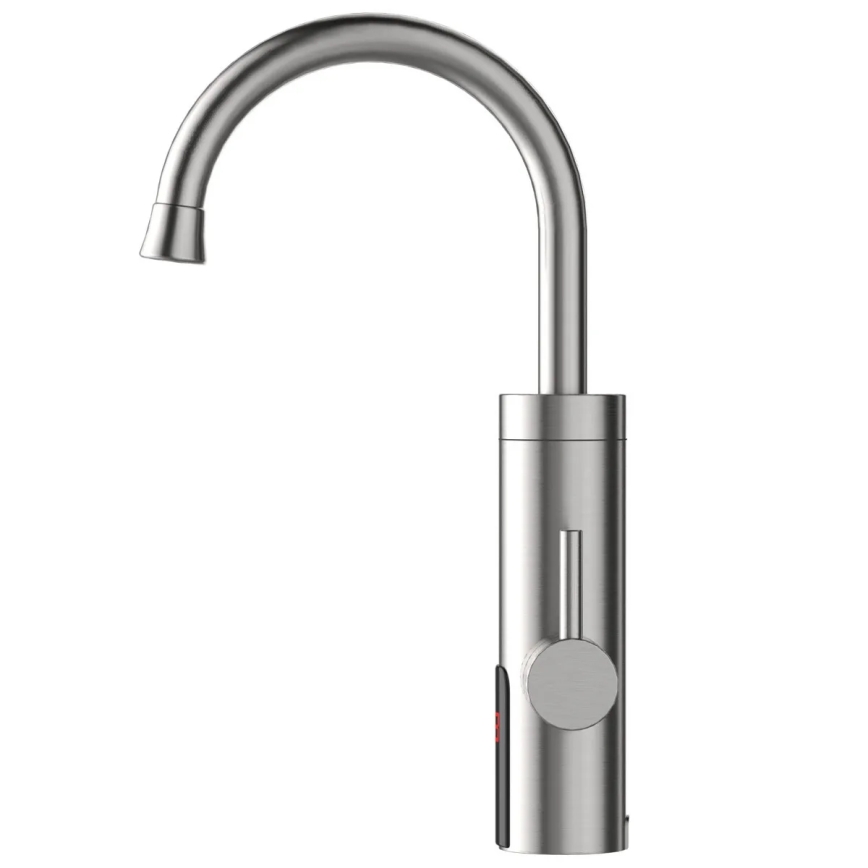 Protočni grejač vode sa LED displejem — 3000 W / 230 V, IPX4, nerđajući čelik