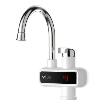 Protočni grejač vode sa LED displejom 3000W/230V IPX4, bela