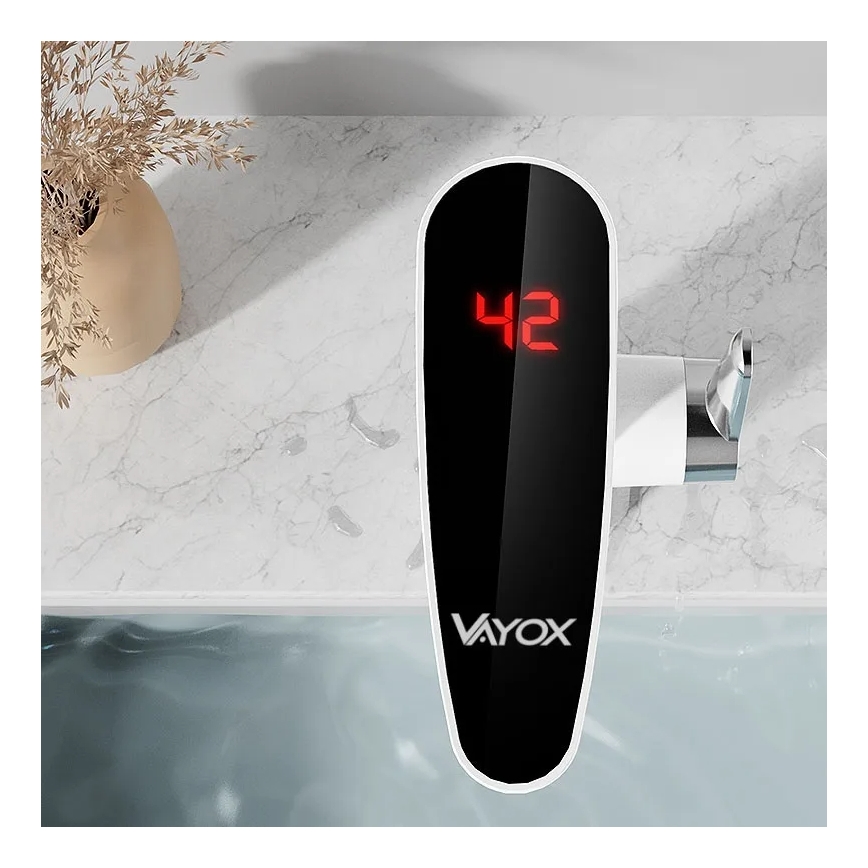 Protočni grejač vode sa LED displejom 3000W/230V IPX4, beo