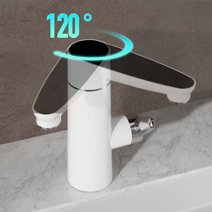 Protočni grejač vode sa LED displejom 3000W/230V IPX4, beo