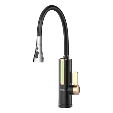 Protočni grejač vode sa LED displejom 3000W/230V IPX4 crna/zlatna