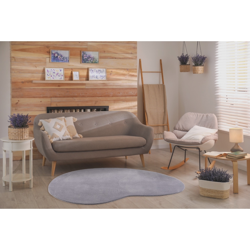Protuklizni tepih LOREN 160x230 cm sivi