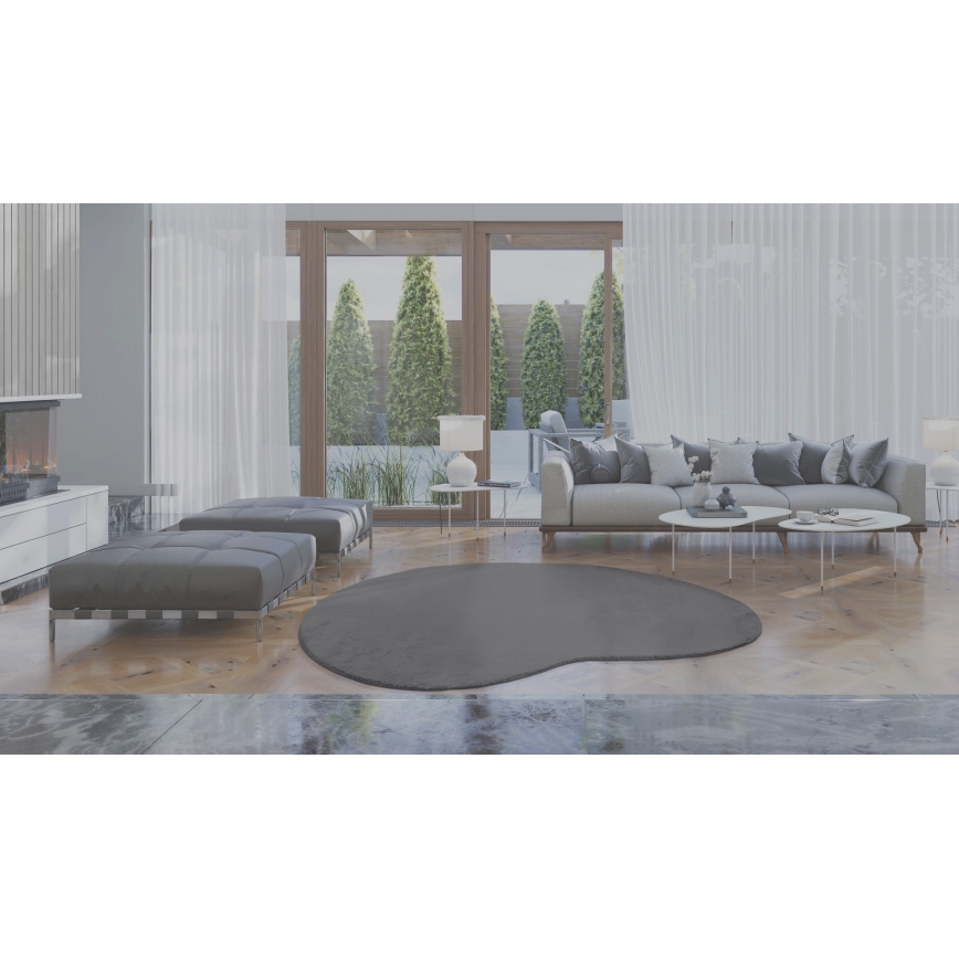 Protuklizni tepih LOREN 160x230 cm sivi