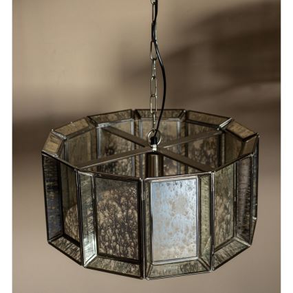PTMD - Luster na lancu ANTIQUE 1xE27/40W/230V prečnik 46 cm