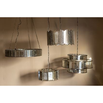 PTMD - Luster na lancu ANTIQUE 1xE27/40W/230V prečnik 46 cm