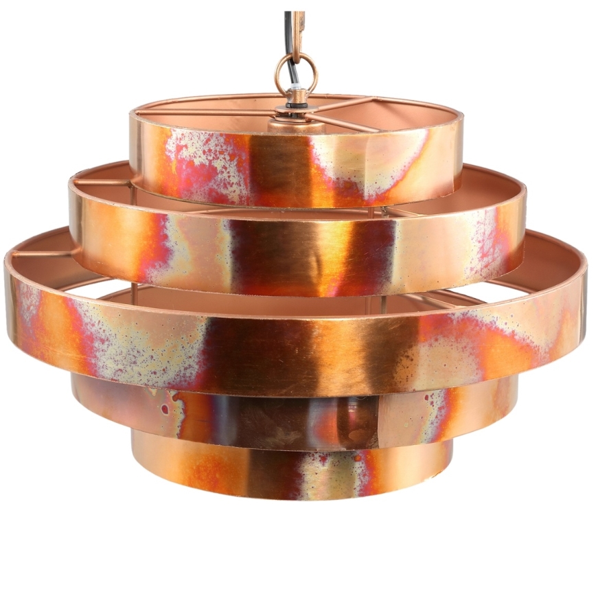 PTMD - Luster na lancu ZANTH 1xE27/40W/230V Ø 42 cm bakarni