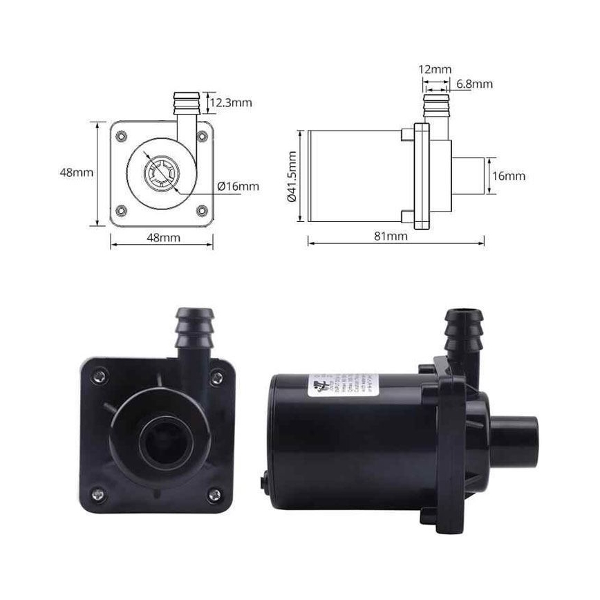 Pumpa 8–24 V DC, 900 l/h