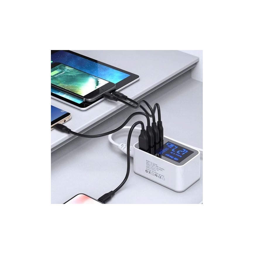 Punjačka stanica 3xUSB A + 1xUSB C