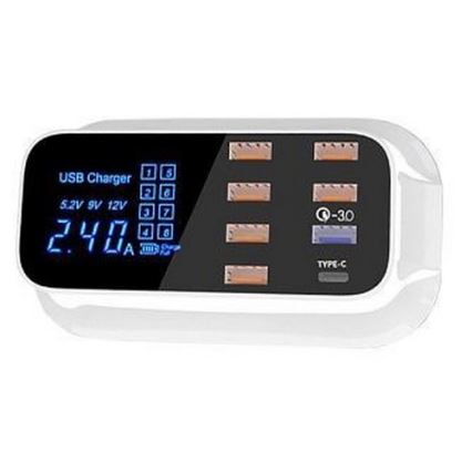 Punjačka stanica 8x USB 40W/230V