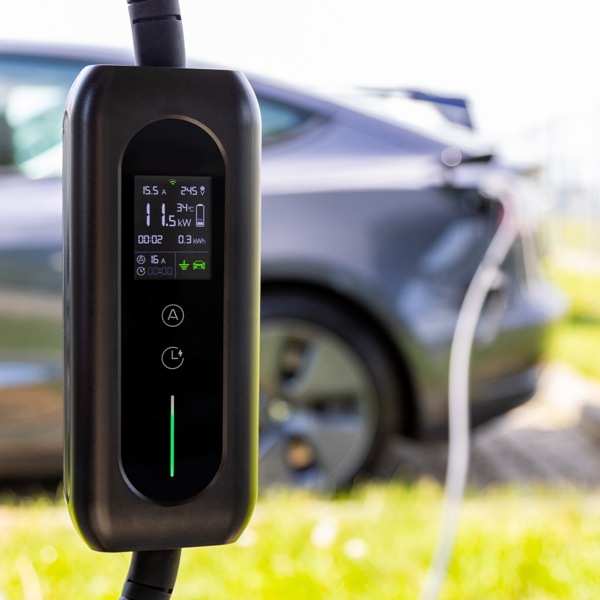 Punjačka stanica za električne automobile tipa 2 — 5 m, 22 kW, 32 A, IP54, Tuya