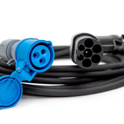 Punjački kabl za električne kamp-prikolice tipa 2, 7 m, 3,6 kW, 16 A, IP54