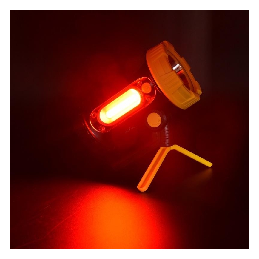 Punjiva LED baterijska lampa LED/5W/4000mAh + LED/3W