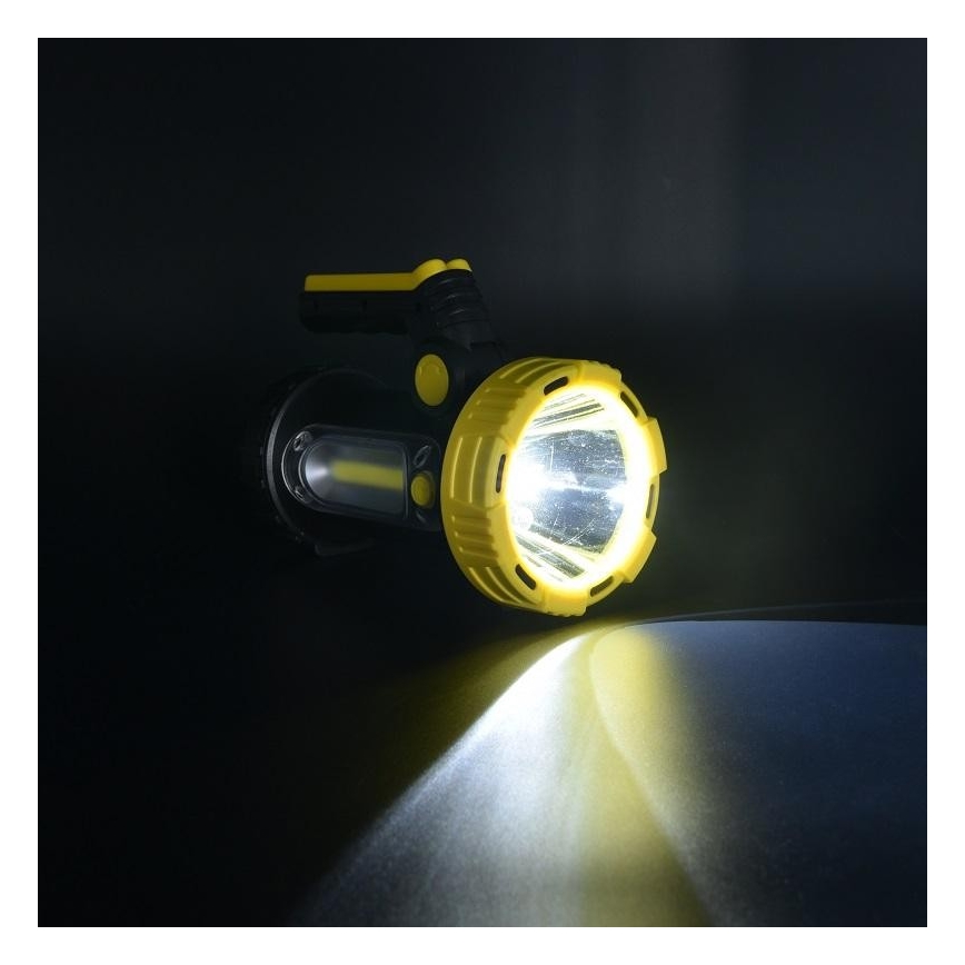 Punjiva LED baterijska lampa LED/5W/4000mAh + LED/3W