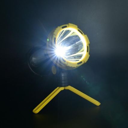 Punjiva LED baterijska lampa LED/5W/4000mAh + LED/3W