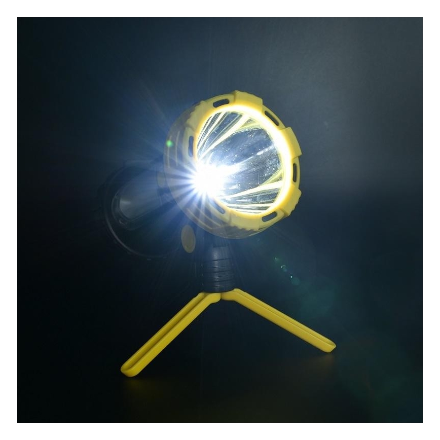 Punjiva LED baterijska lampa LED/5W/4000mAh + LED/3W