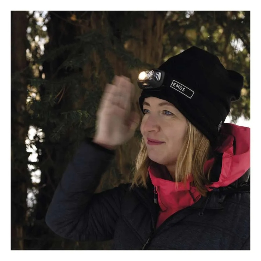 Punjiva LED čelovka LED/USB 1200 mAh