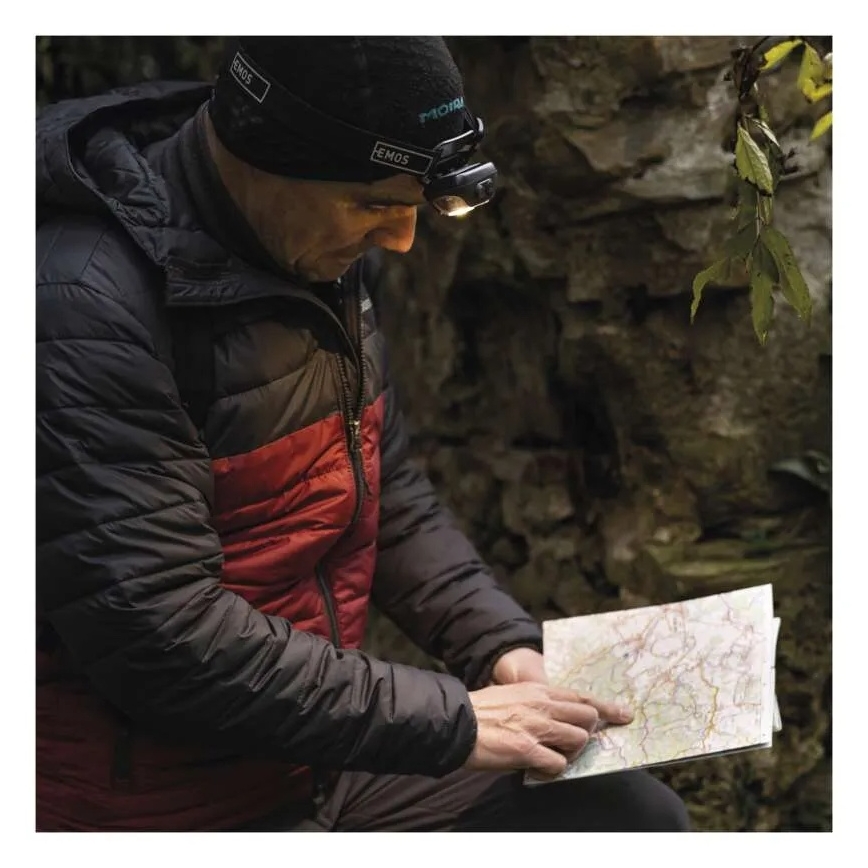 Punjiva LED čelovka LED/USB 1200 mAh