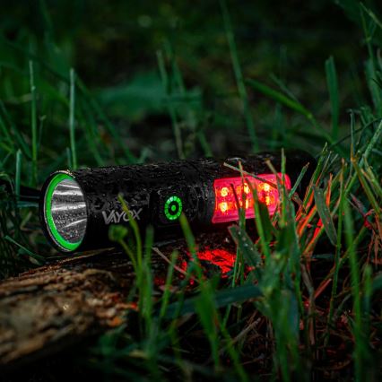 LED prigušiva punjiva ručna lampa sa crvenim svetlom LED/5W/5V IPX4 250 lm 2000 mAh