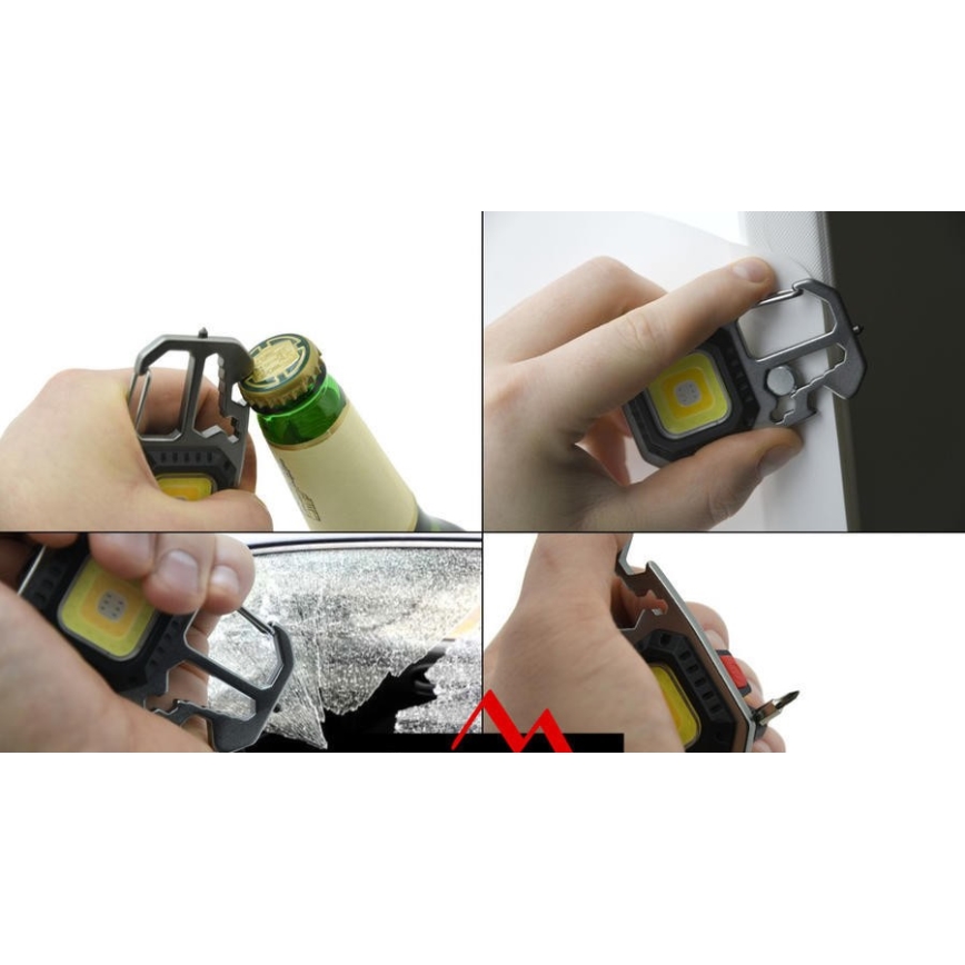 Punjiva multifunkcionalna LED lampa sa stalkom, USB-C, 400 mAh