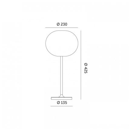 LED prigušiva punjiva spoljašnja stona lampa VENEZIA LED/2W/5V 2700K IP54 4000 mAh crna