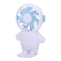 Punjivi džepni ventilator 4,5W/5V 300 mAh bela/plava